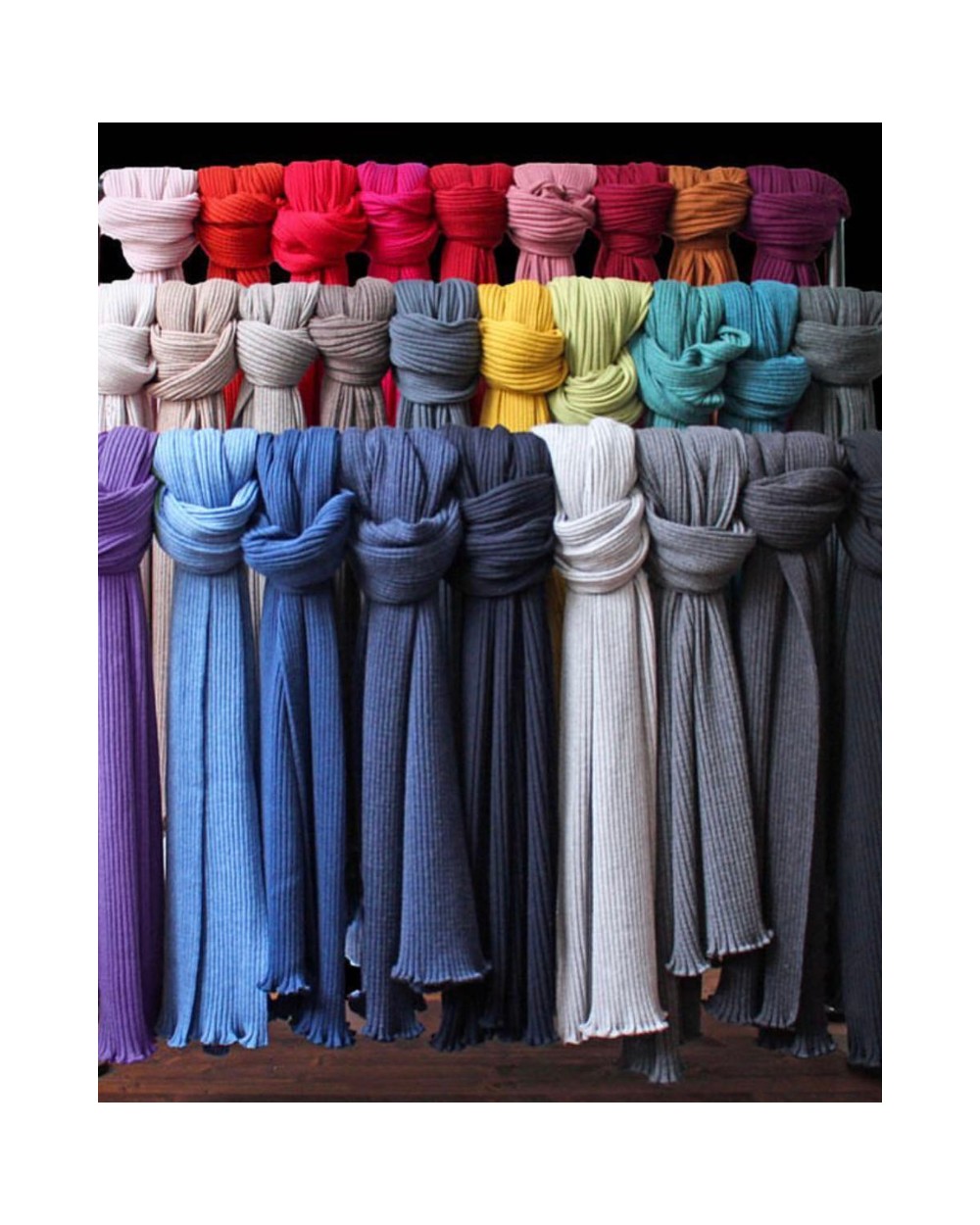 Strickschal aus Lammwolle