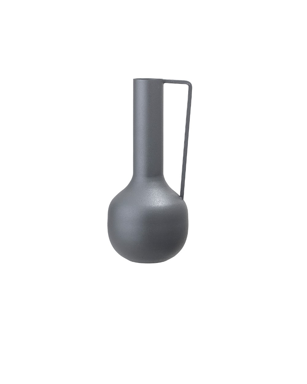 Metallvase , Grau