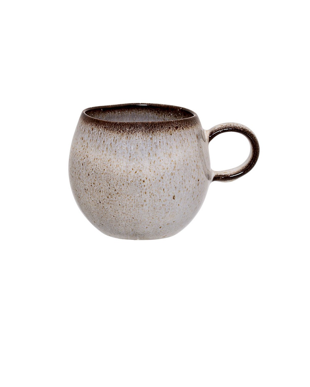 Henkeltasse Sandrine in Graubraun