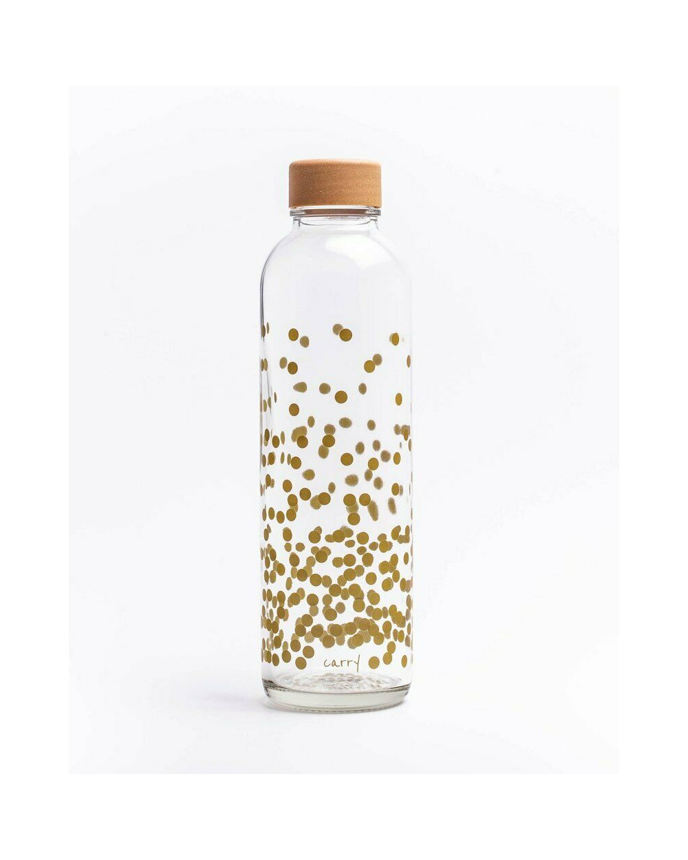 Glasflasche Pure Gold