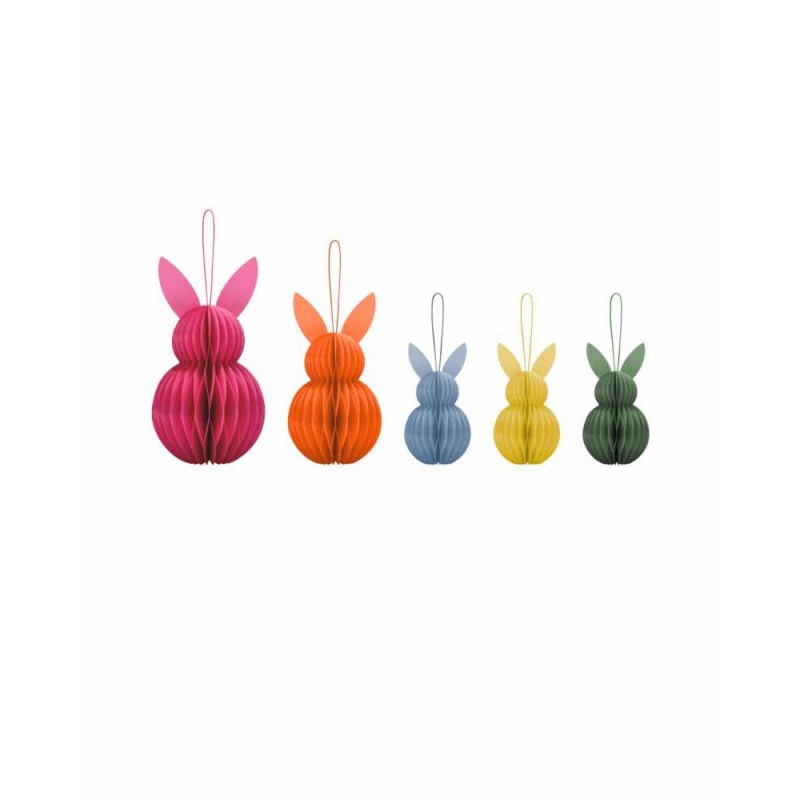 Baumschmuck Osterhasen, 5er-Set