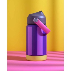 Trinkflasche Stripes, lila/flieder, 350ml