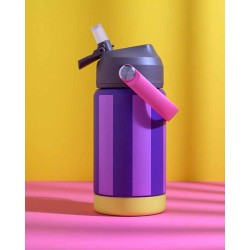 Trinkflasche Stripes, lila/flieder, 350ml