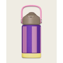 Trinkflasche Stripes, lila/flieder, 350ml